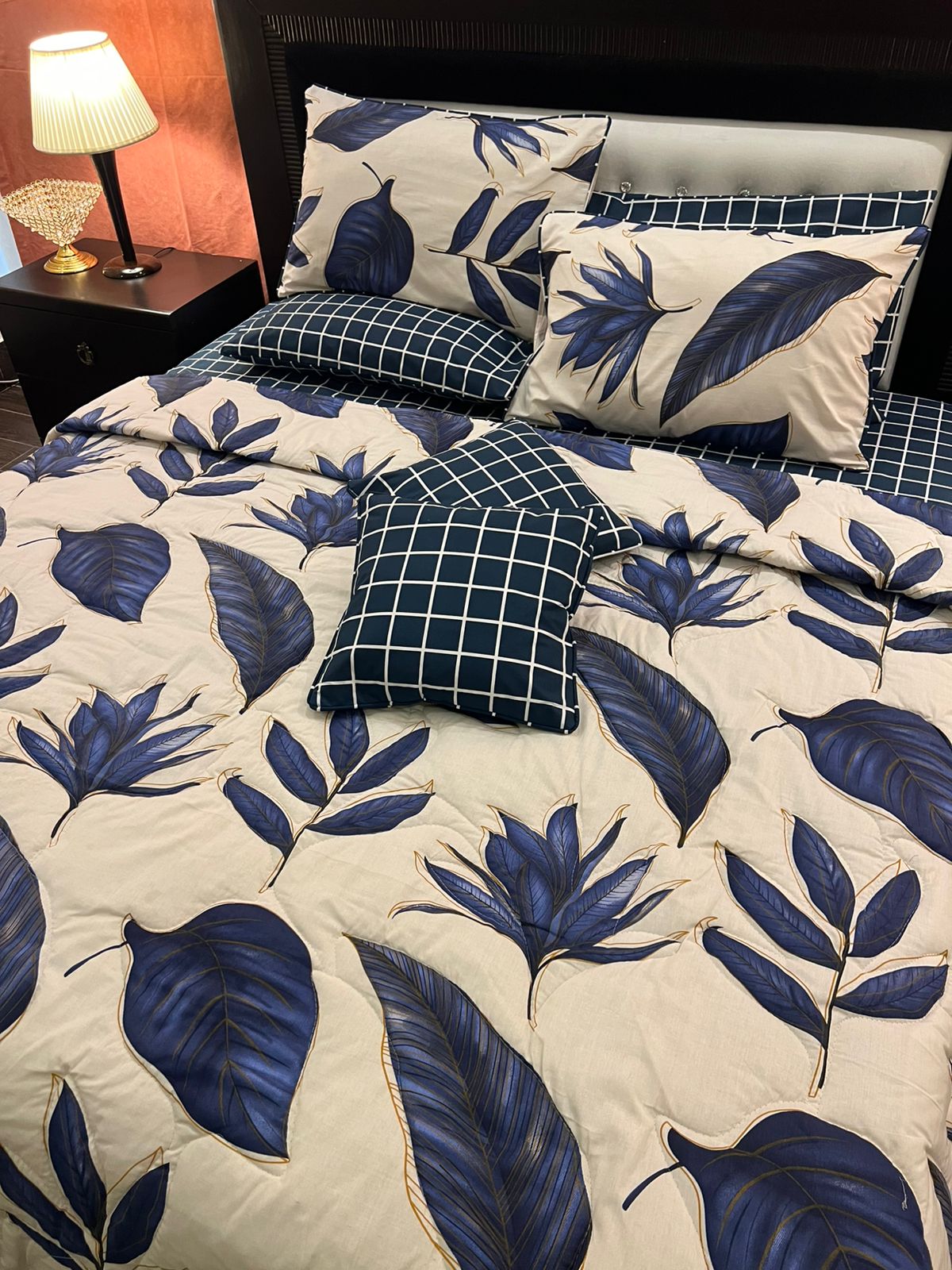IV631 Cotton Comforter Set - Light Filling
