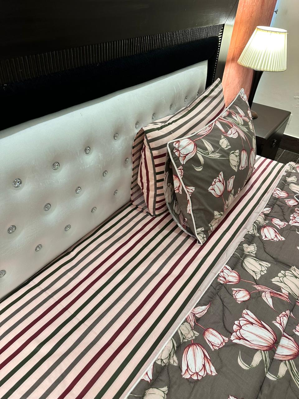 IV538 Cotton Comforter Set - Light Filling