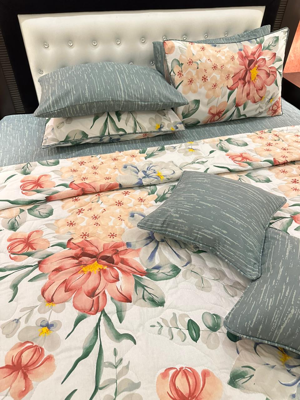 IV544 Cotton Comforter Set - Light Filling