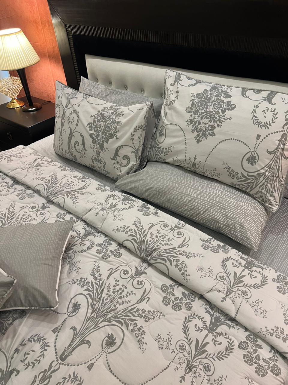 IV629 Percale Cotton Comforter Set - Light Filling