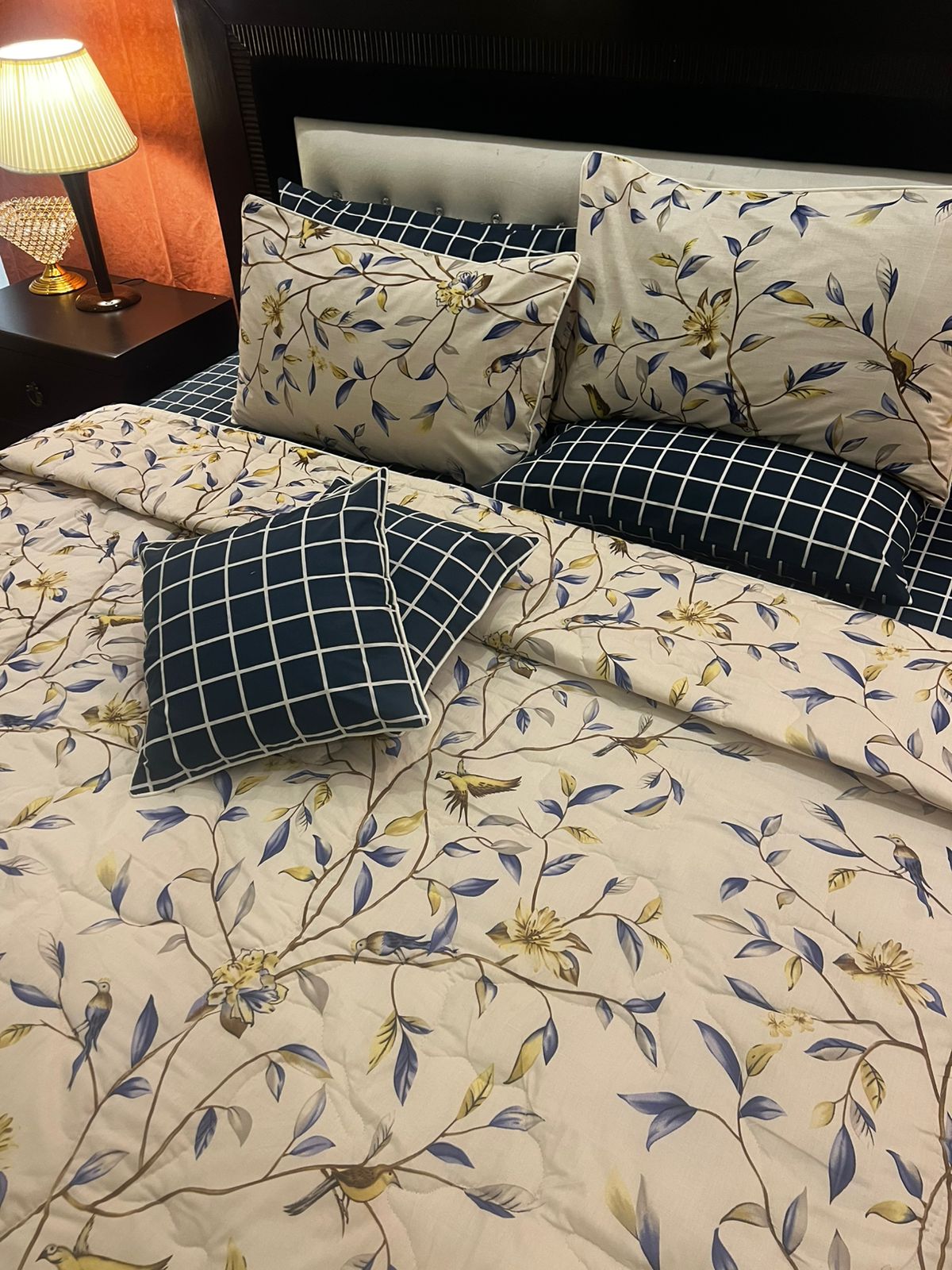 IV639 Cotton Comforter Set - Light Filling