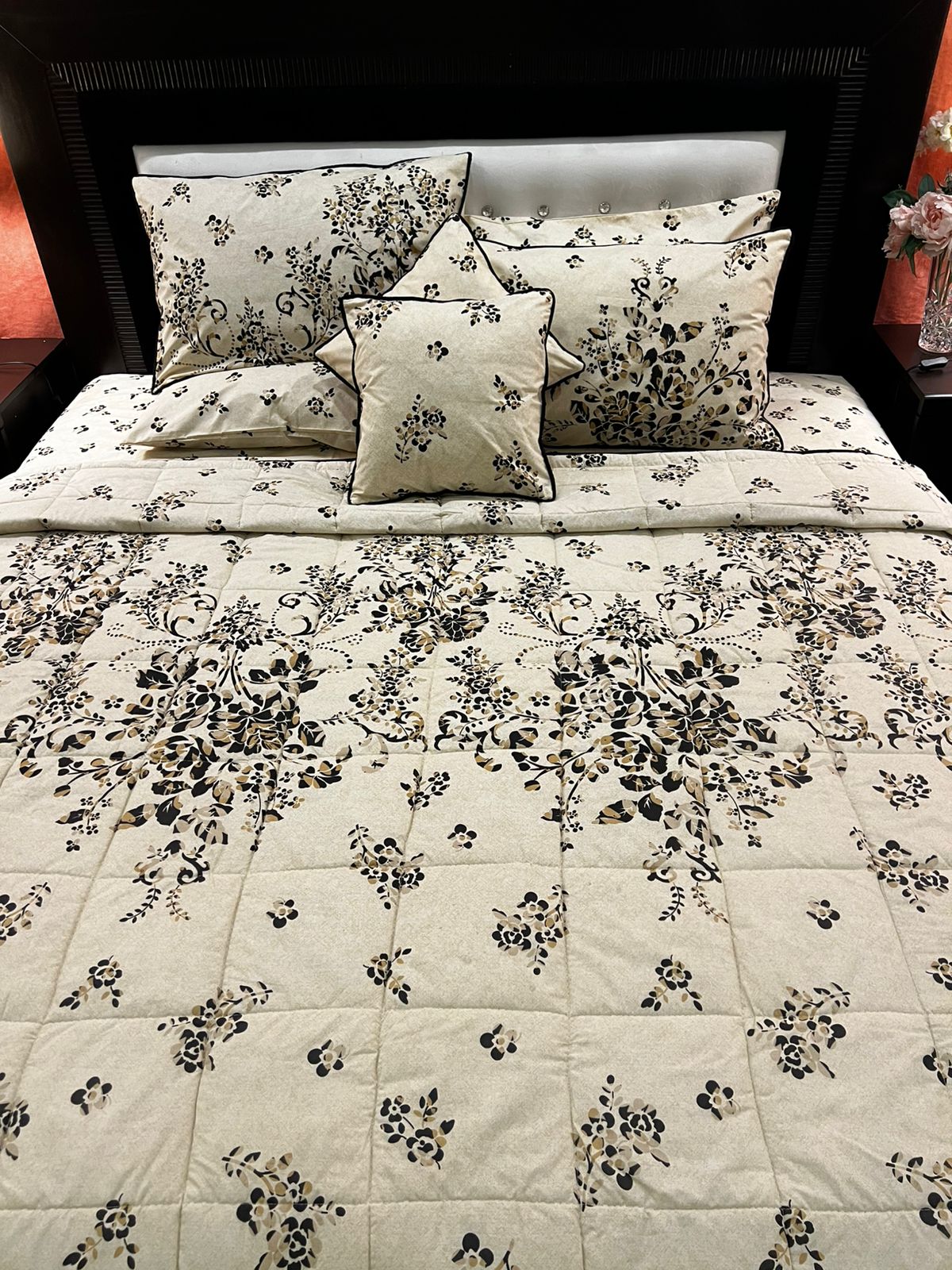 IV681 Cotton Comforter Set - Light Filling