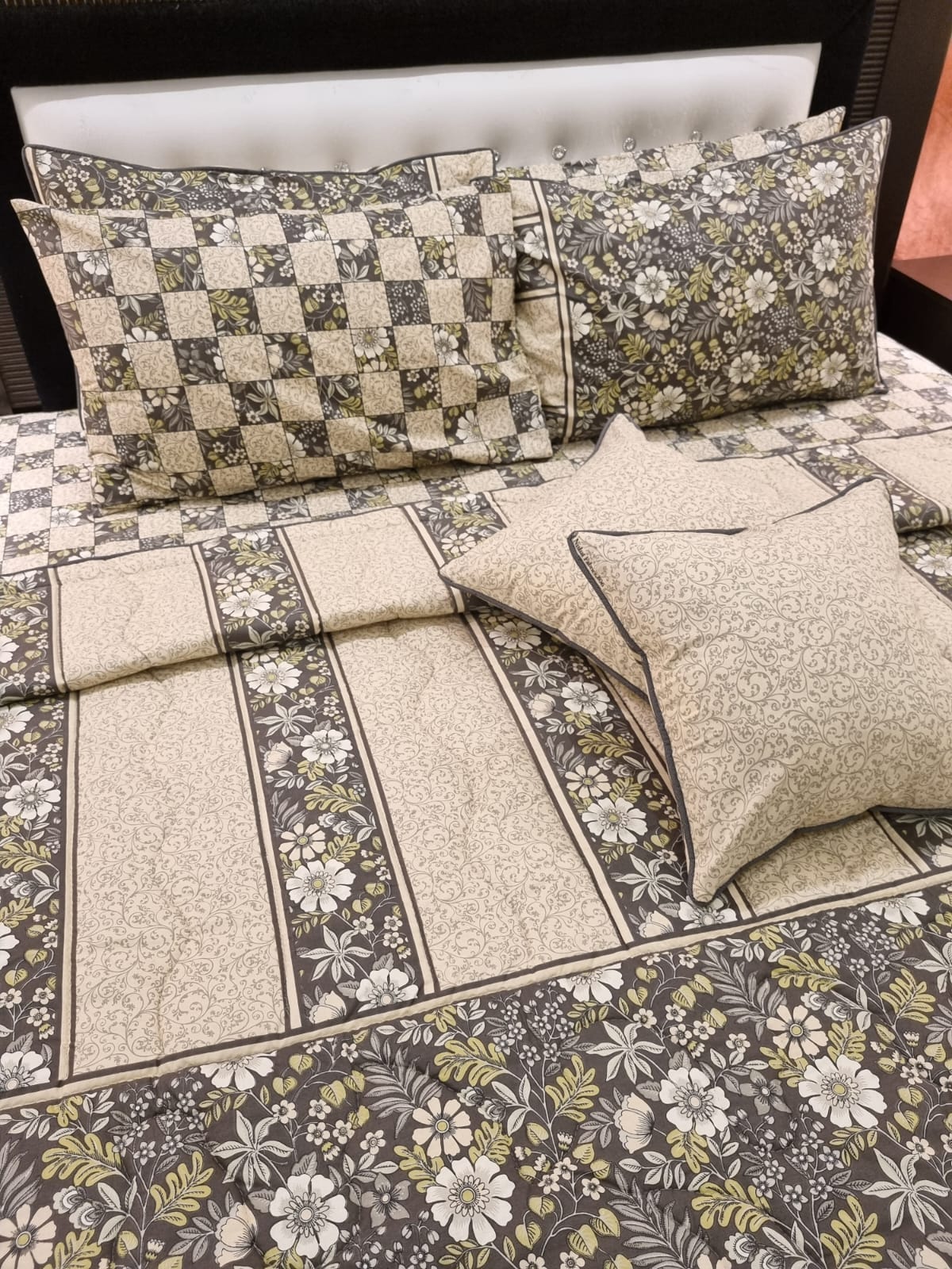 IV489 Cotton Comforter Set - Light Filling