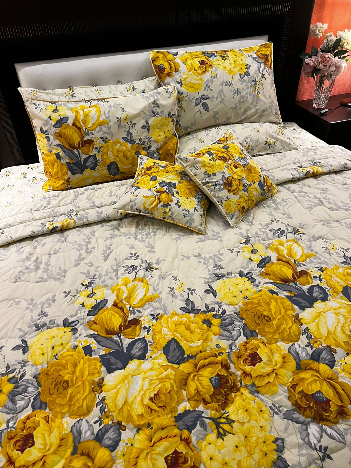 IV679 Cotton Comforter Set - Light Filling