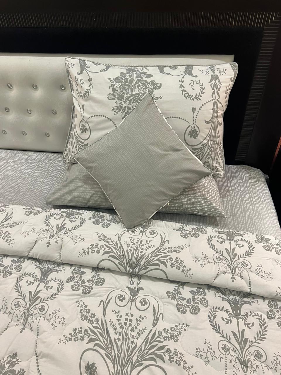 IV629 Percale Cotton Comforter Set - Light Filling