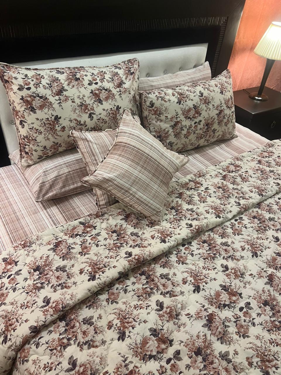 IV623 Cotton Comforter Set - Light Filling