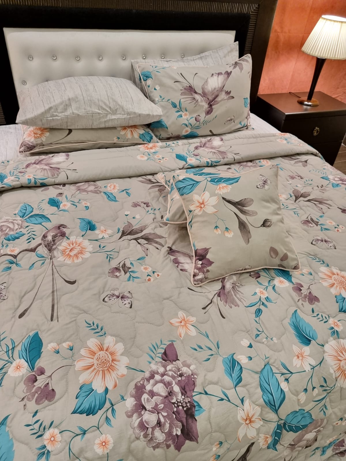 IV482 Cotton Comforter Set - Light Filling