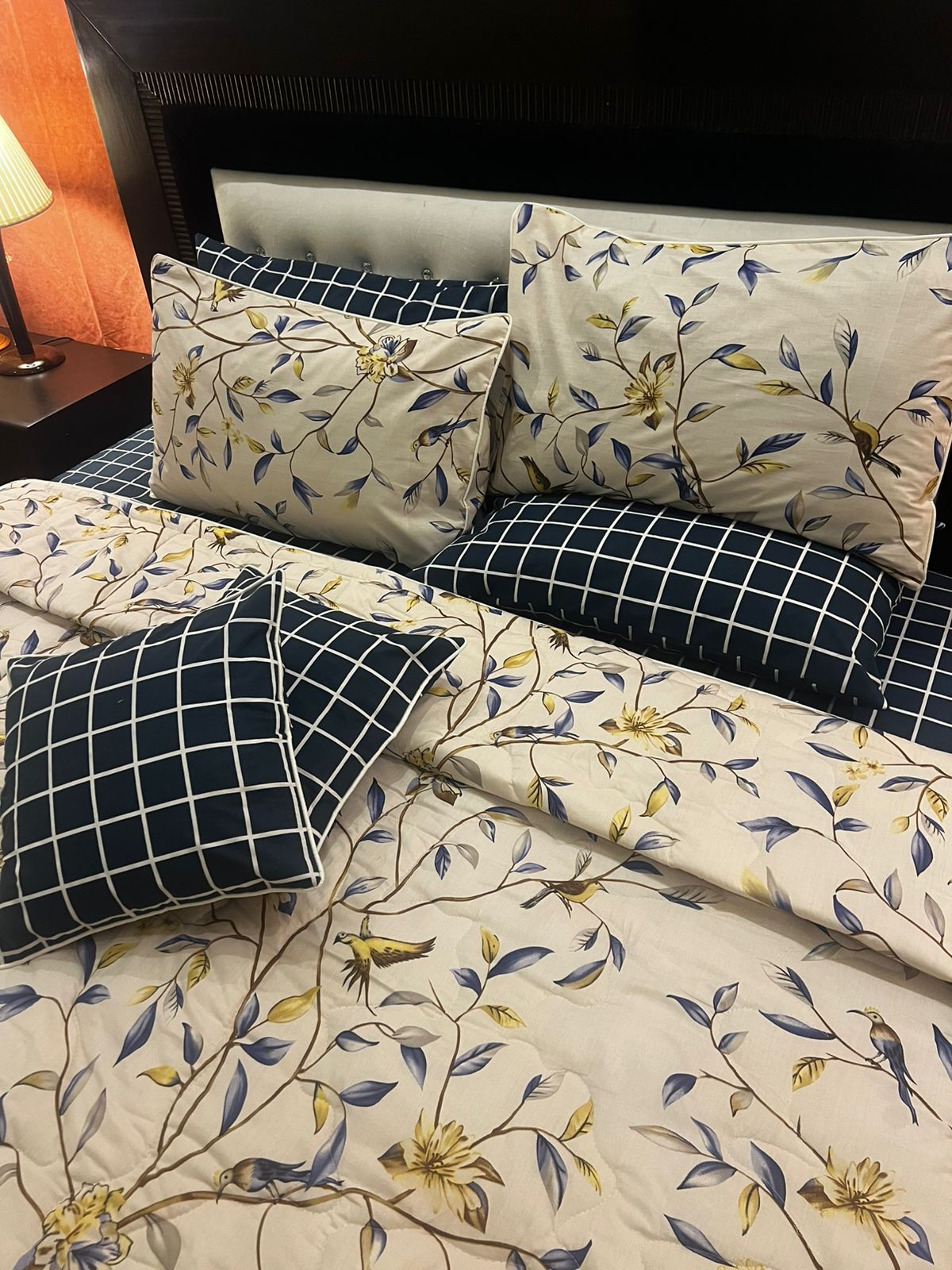 IV639 Cotton Comforter Set - Light Filling