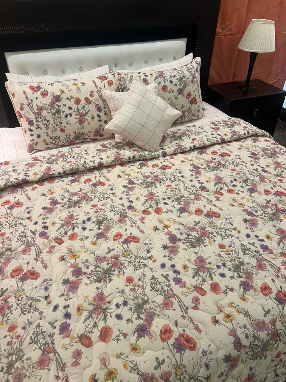 IV604 Cotton Comforter Set - Light Filling