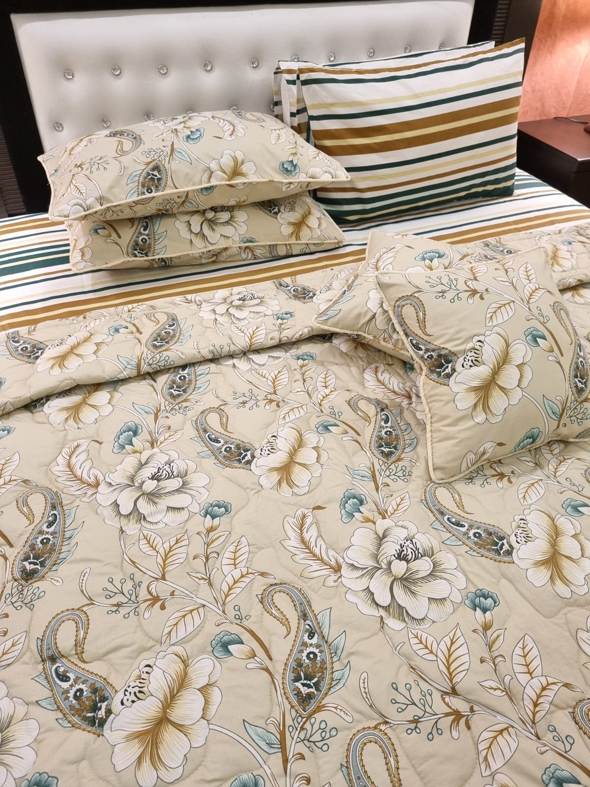IV497 Cotton Comforter Set - Light Filling