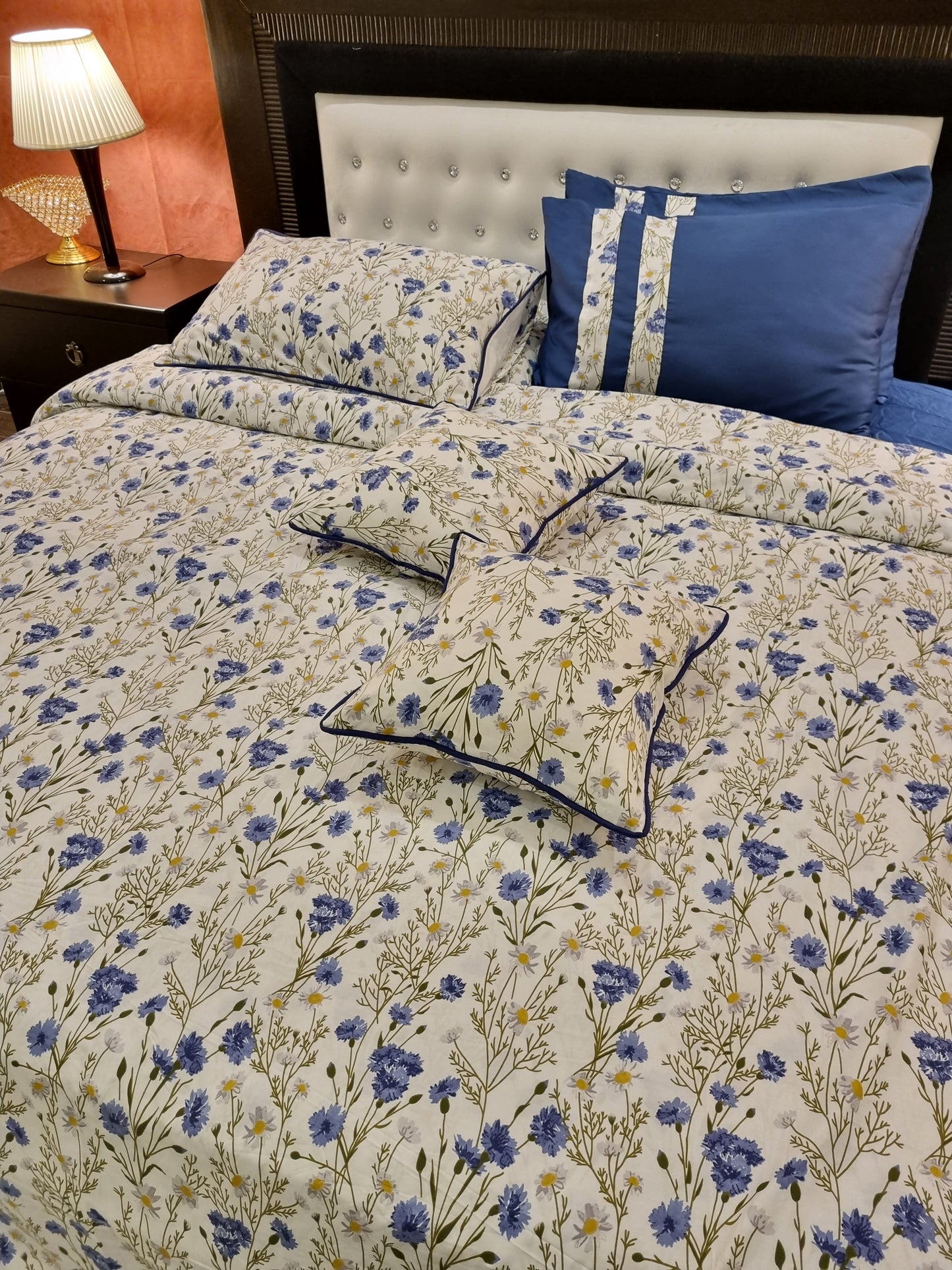 IV438 Luxury Cotton Satin Duvet Cover Set - Without Filling