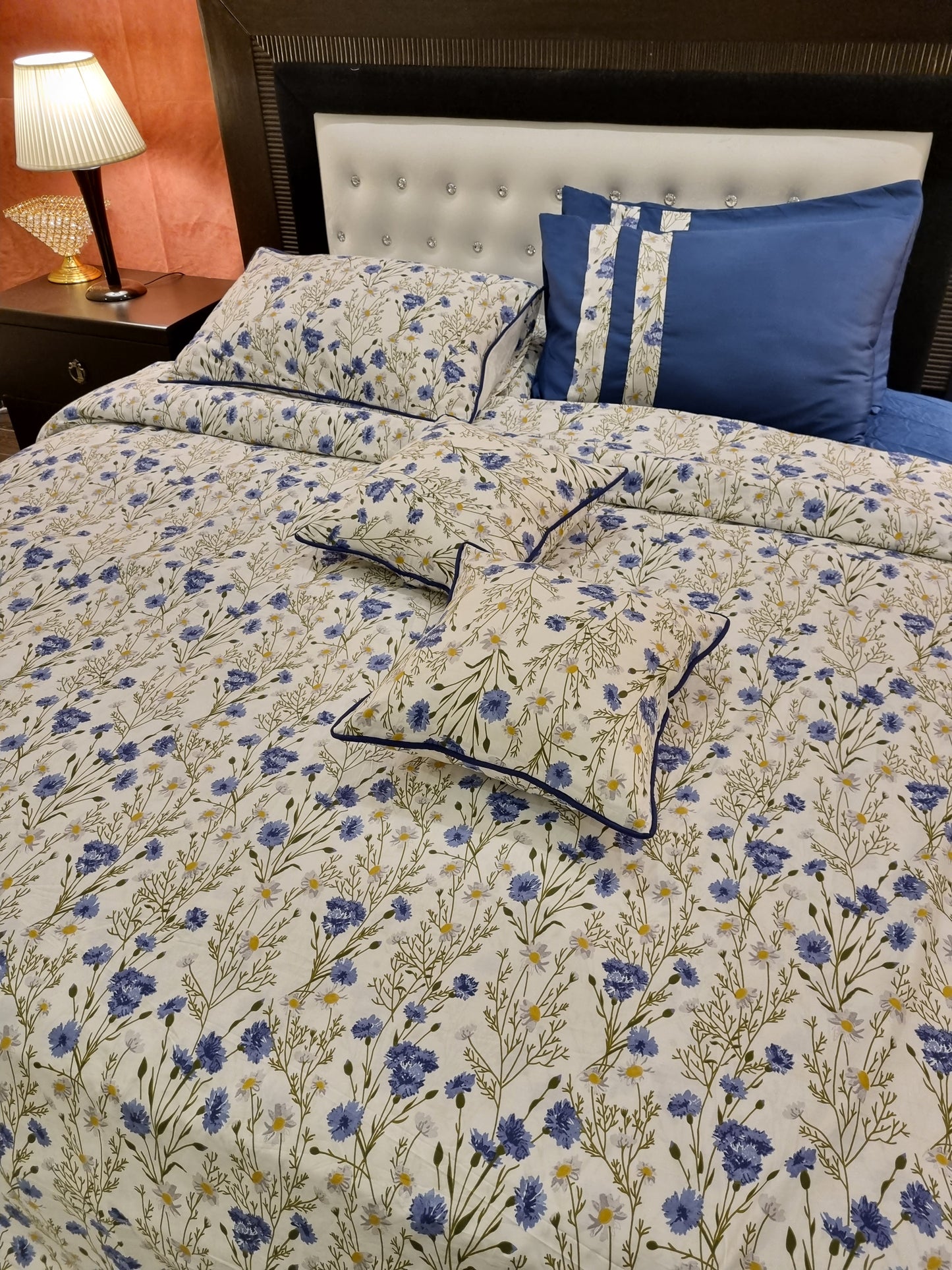 IV438 Luxury Cotton Satin Duvet Cover Set - Without Filling
