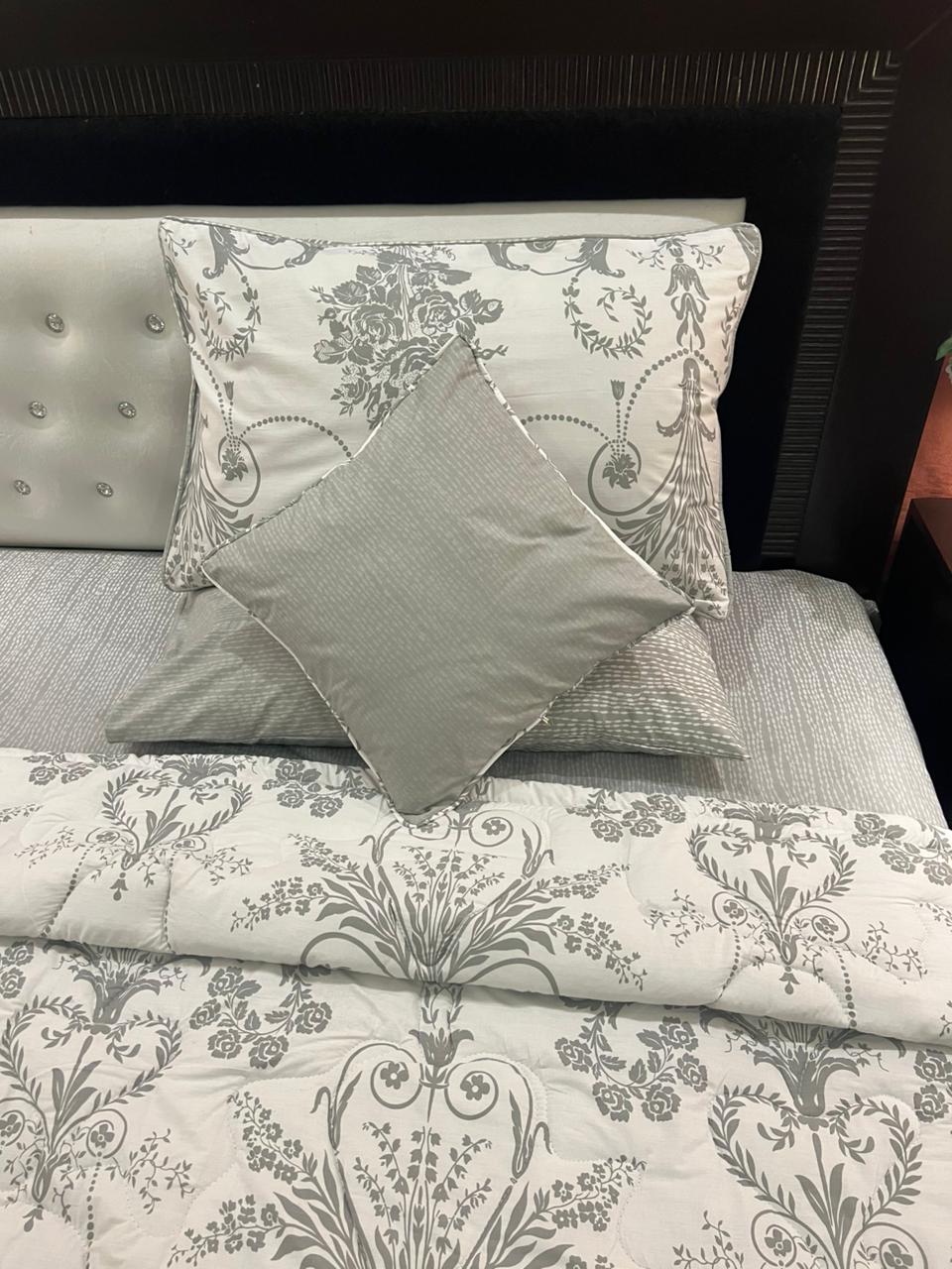 IV629 Percale Cotton Comforter Set - Light Filling