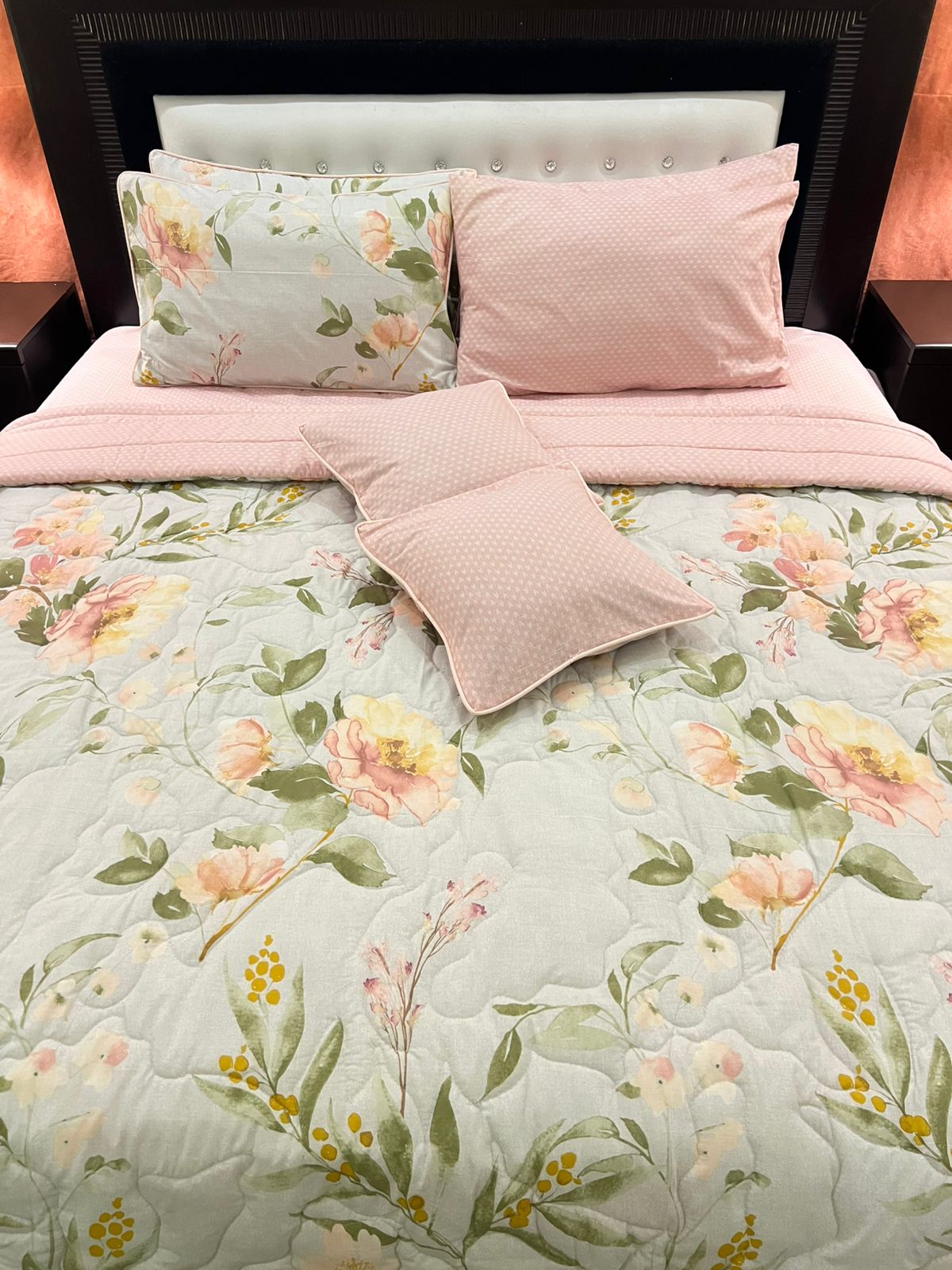 IV576 Cotton Comforter Set - Light filling