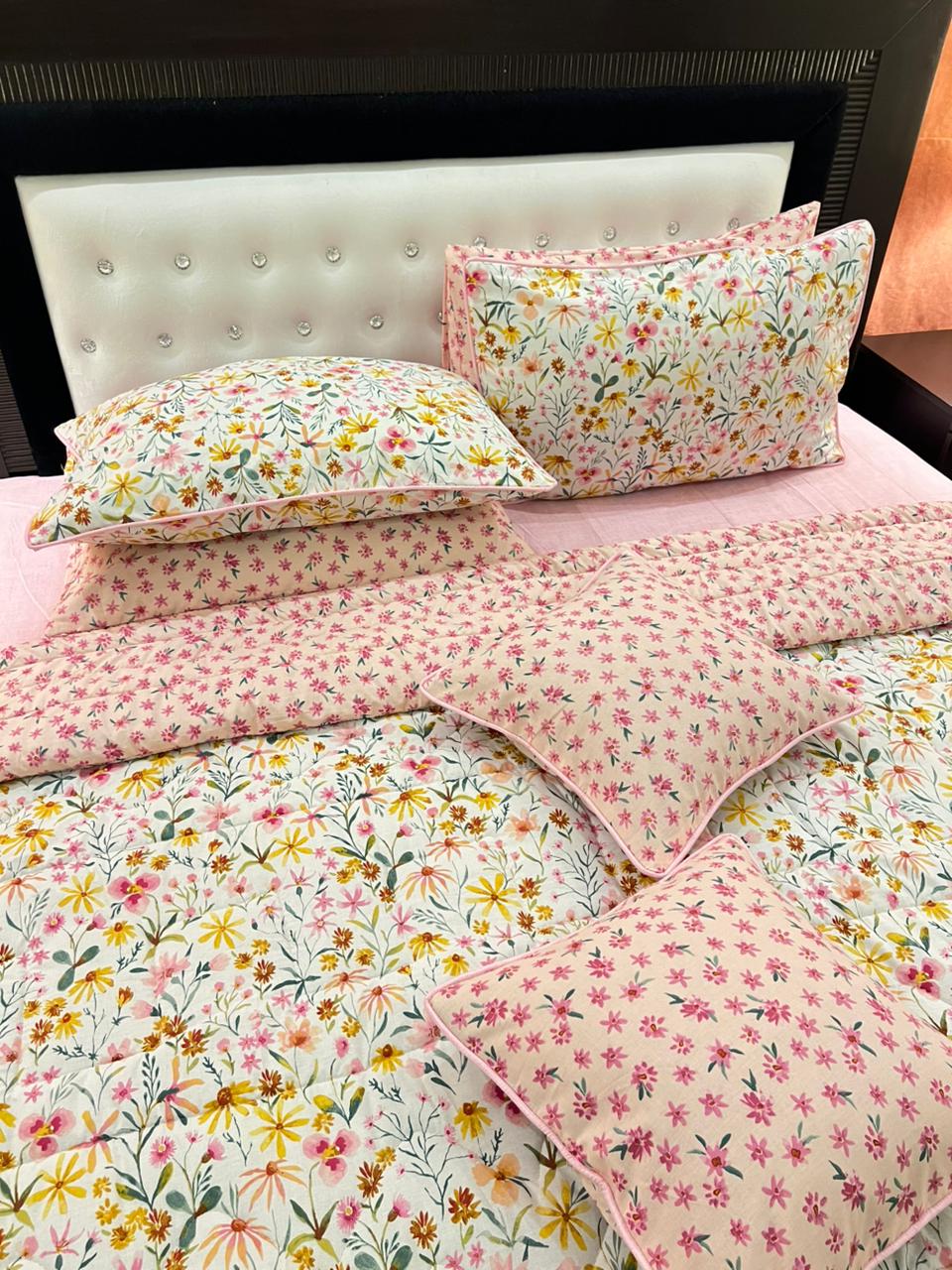 IV566 Cotton Comforter Set - Light Filling