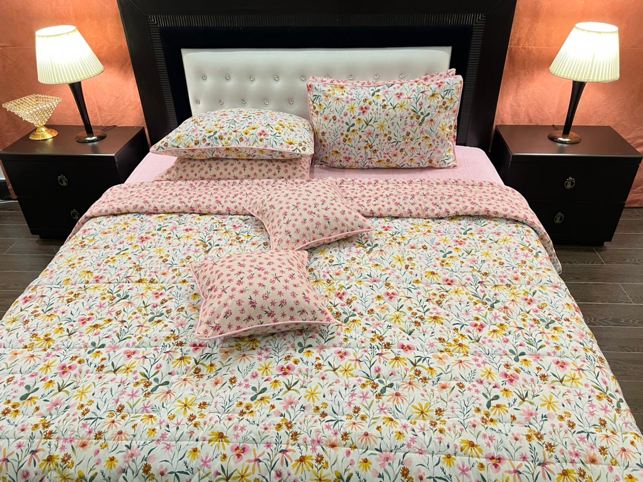 IV566 Cotton Comforter Set - Light Filling