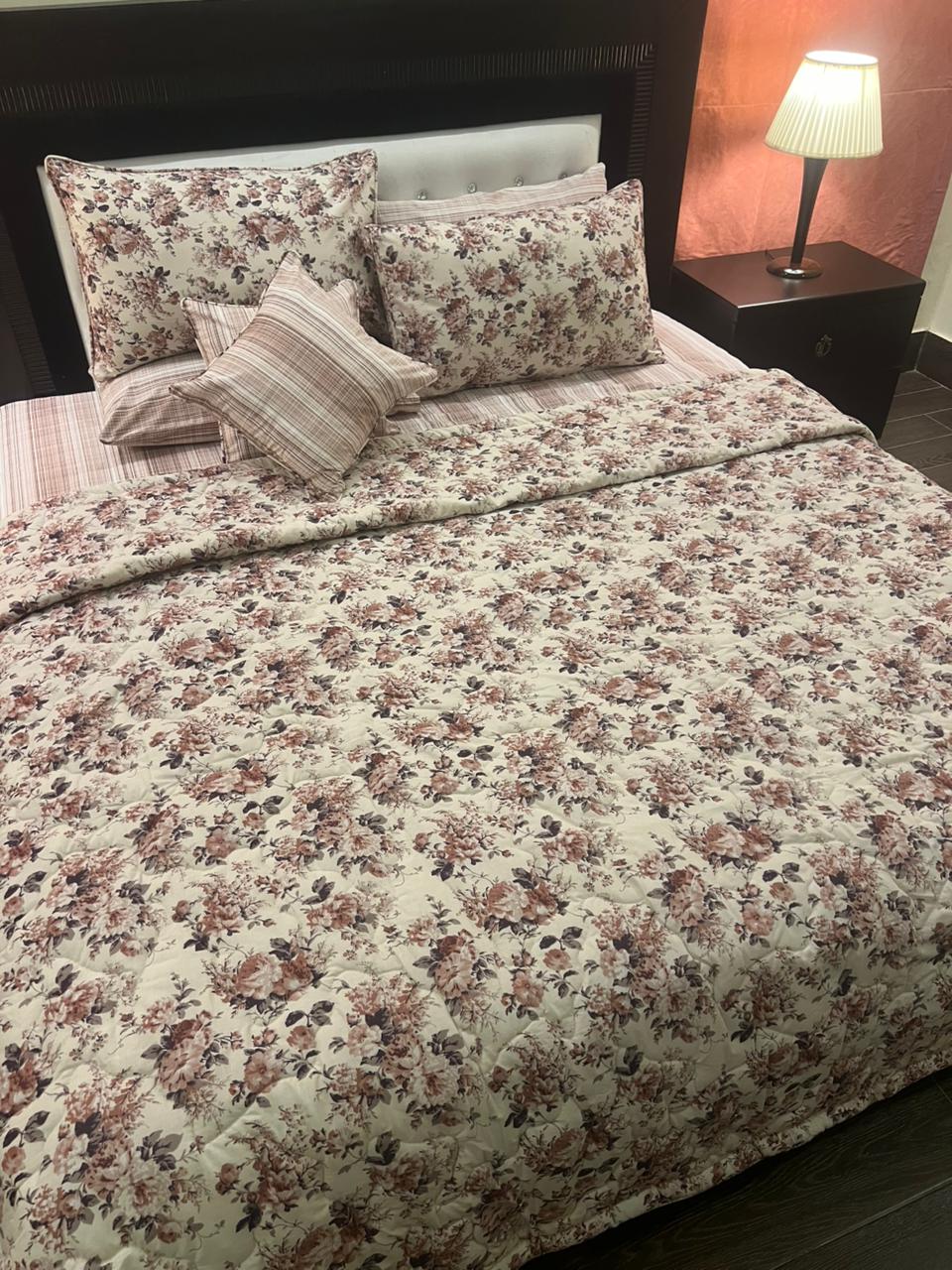 IV623 Cotton Comforter Set - Light Filling