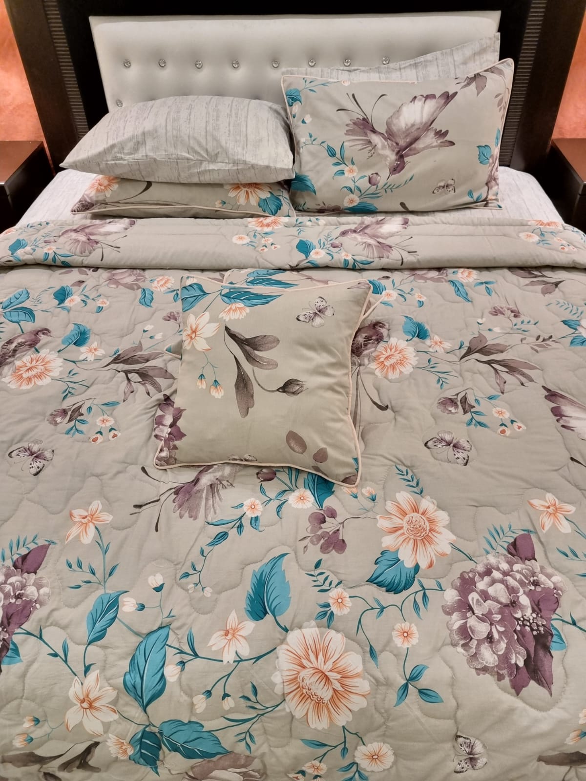 IV482 Cotton Comforter Set - Light Filling