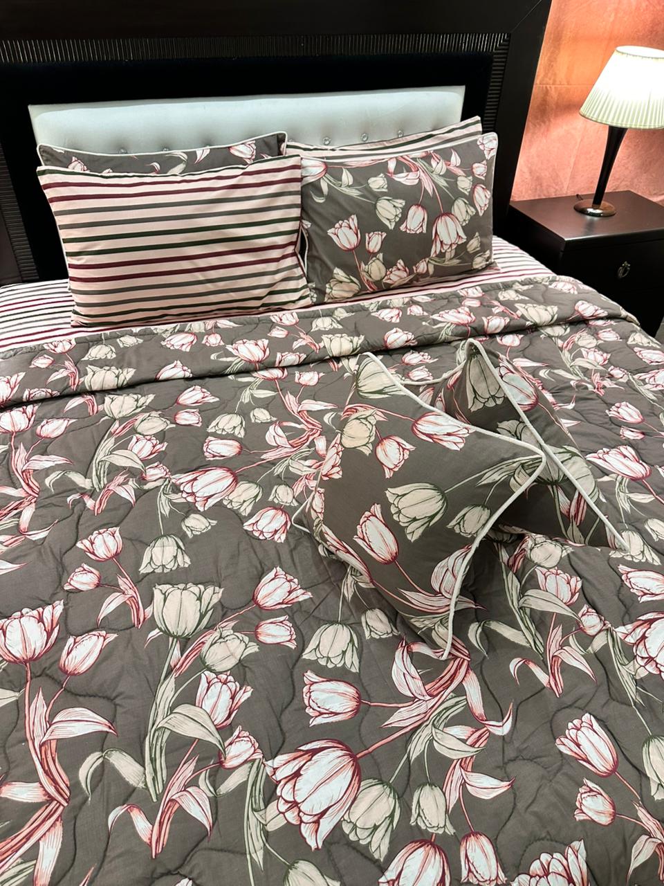 IV538 Cotton Comforter Set - Light Filling