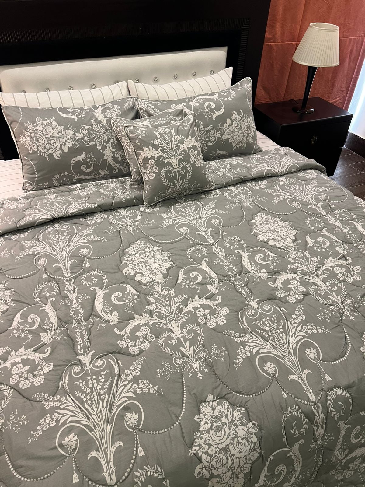 IV614 Percale Cotton Comforter Set - Light Filling