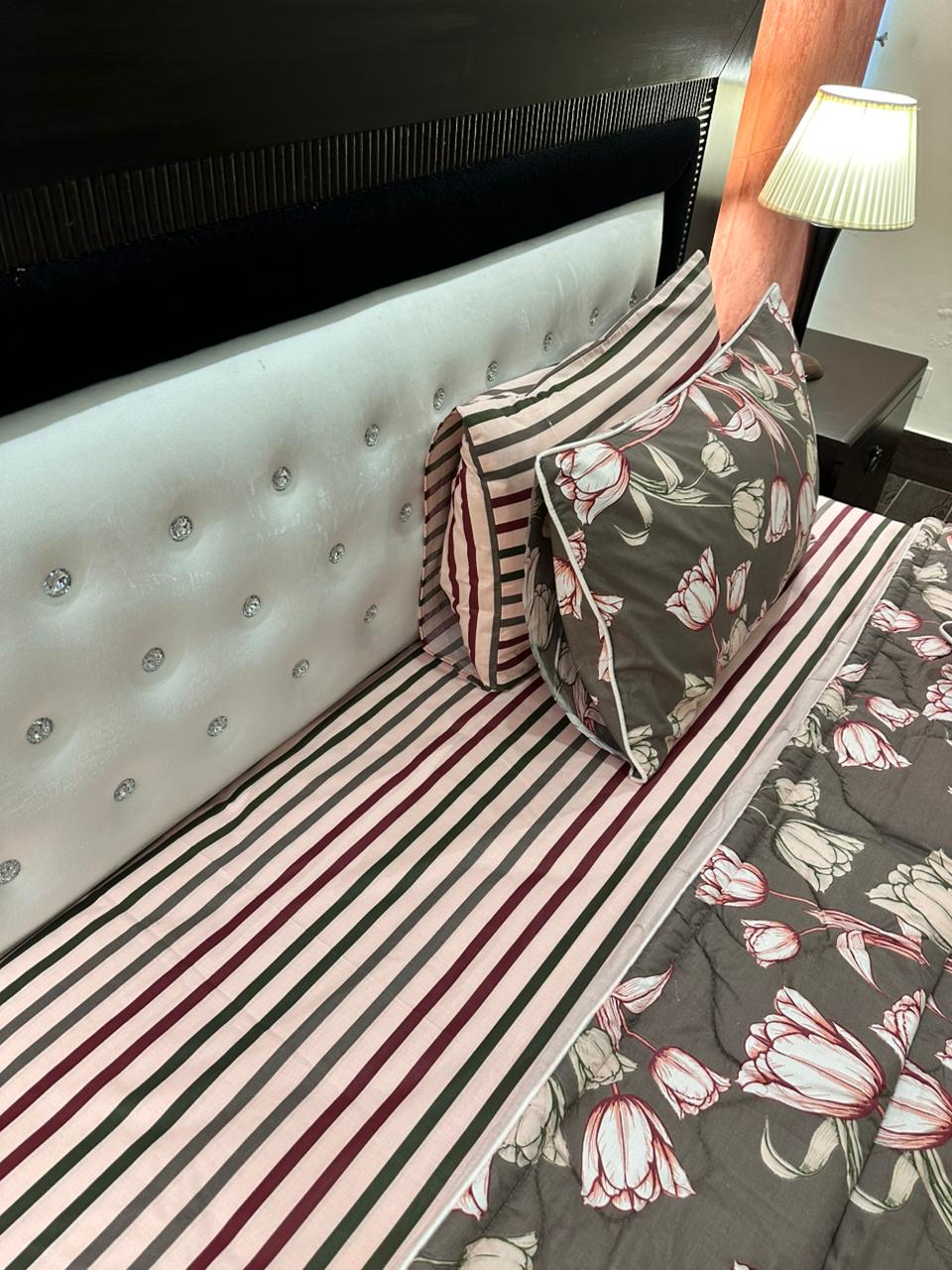 IV538 Cotton Comforter Set - Light Filling