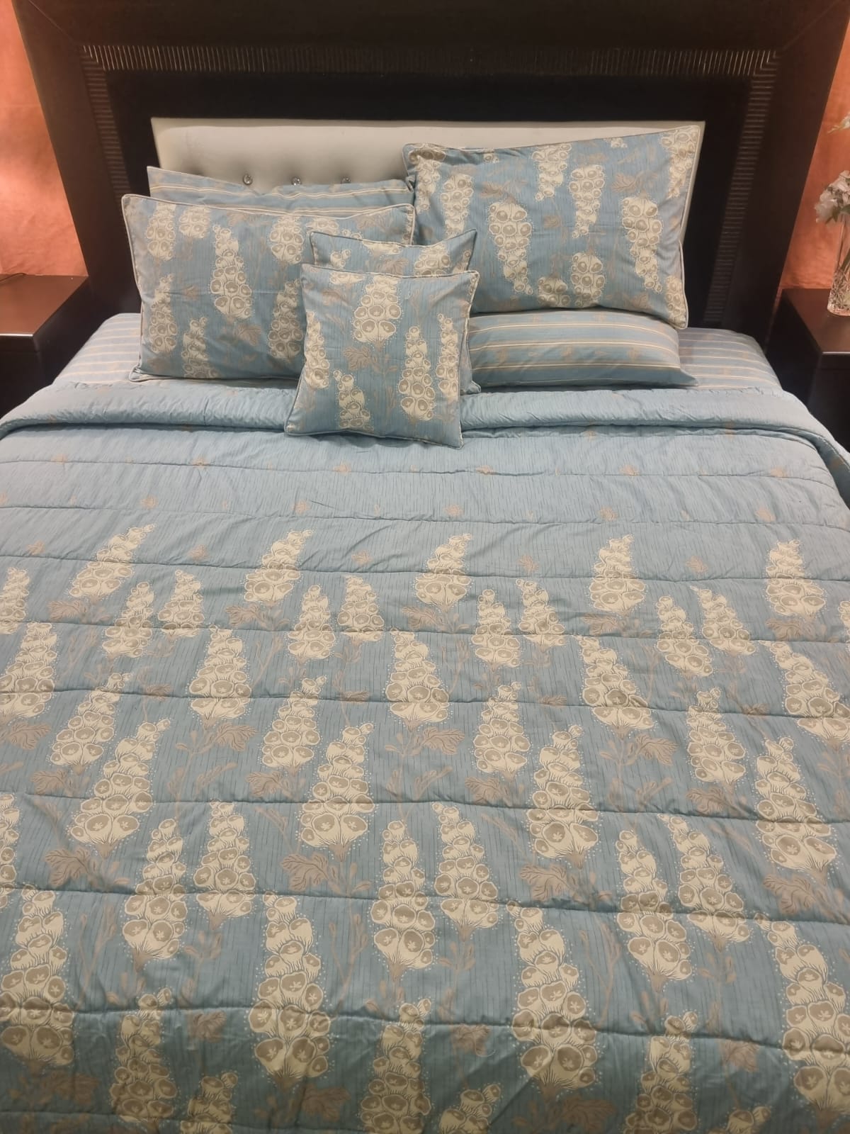 IV677 Cotton Comforter Set - Light Filling
