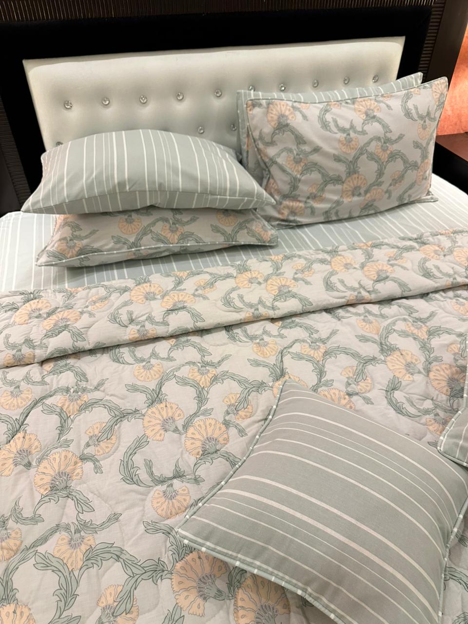 IV542 Cotton Comforter Set - Light Filling
