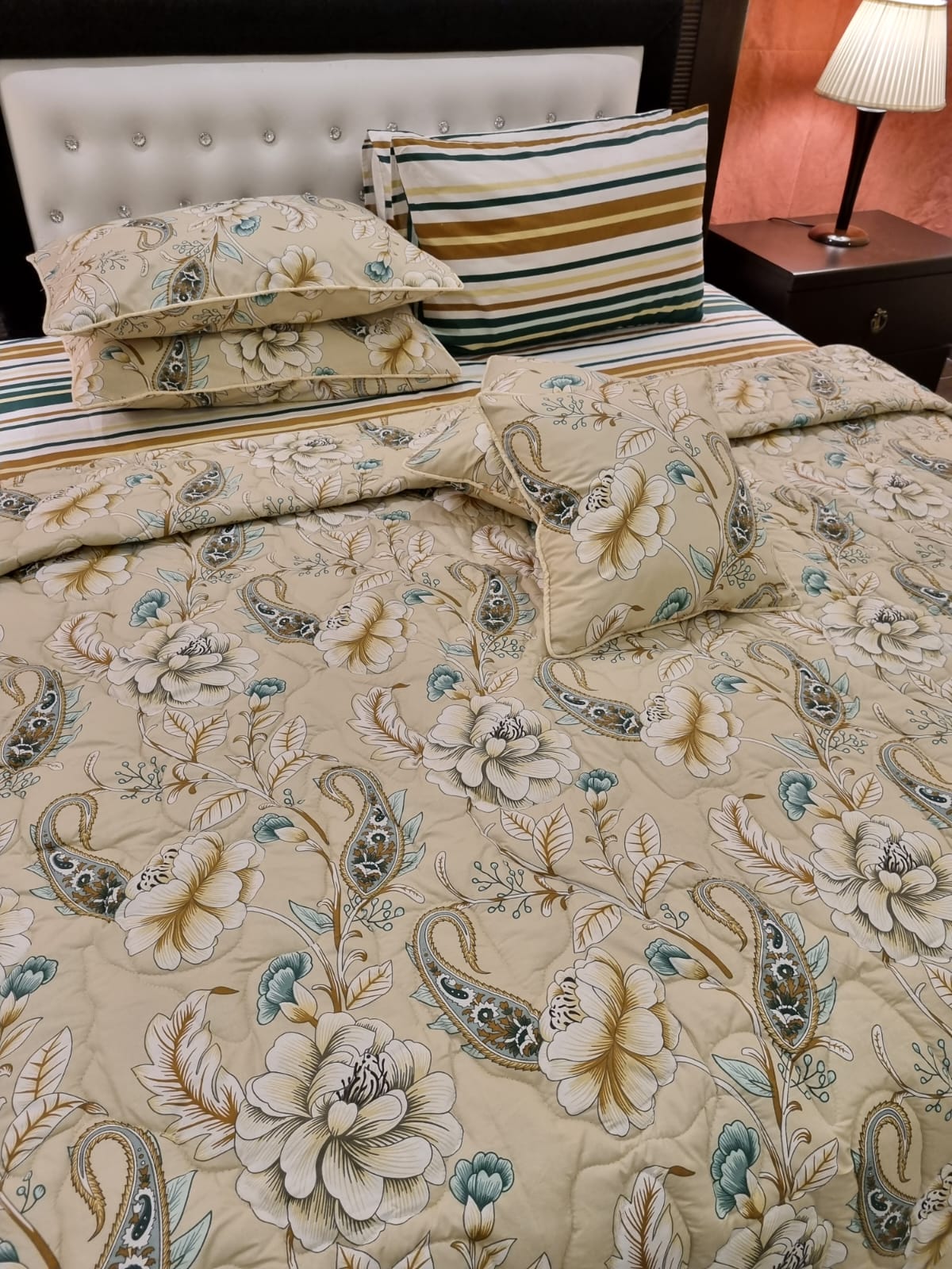 IV497 Cotton Comforter Set - Light Filling