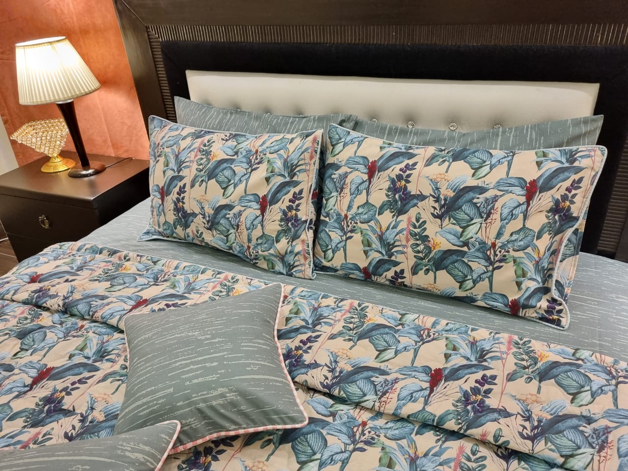IV529 Cotton Comforter Set - Light Filling