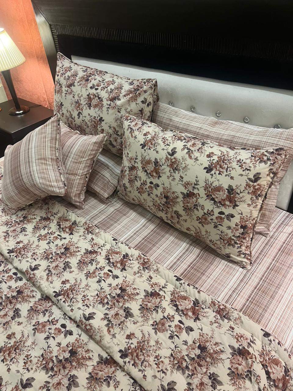 IV623 Cotton Comforter Set - Light Filling