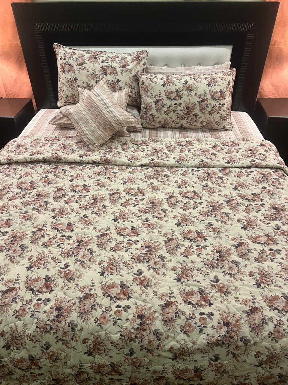 IV623 Cotton Comforter Set - Light Filling