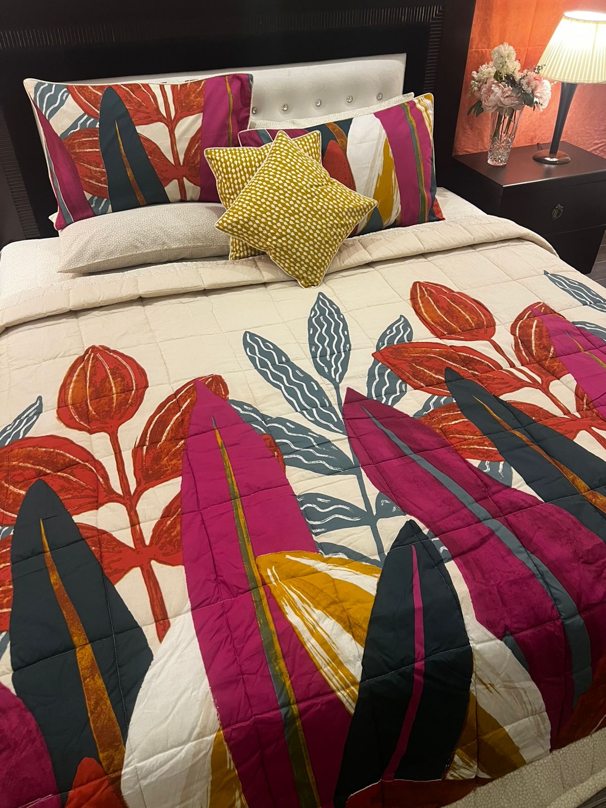 IV637 Cotton Comforter Set - Light Filling