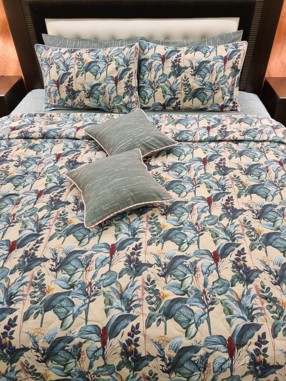 IV529 Cotton Comforter Set - Light Filling