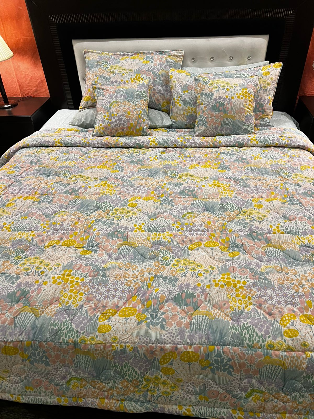 IV673 Cotton Comforter Set - Light Filling