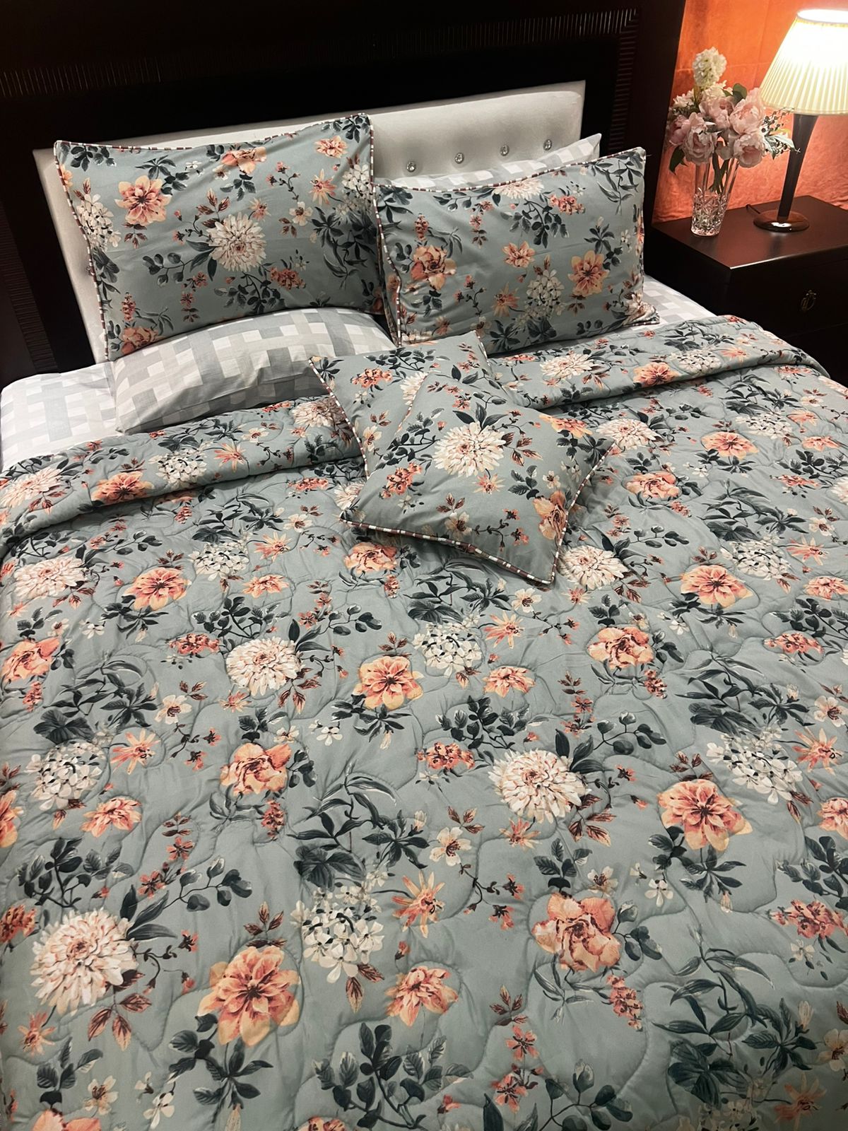 IV659 Cotton Comforter Set - Light Filling