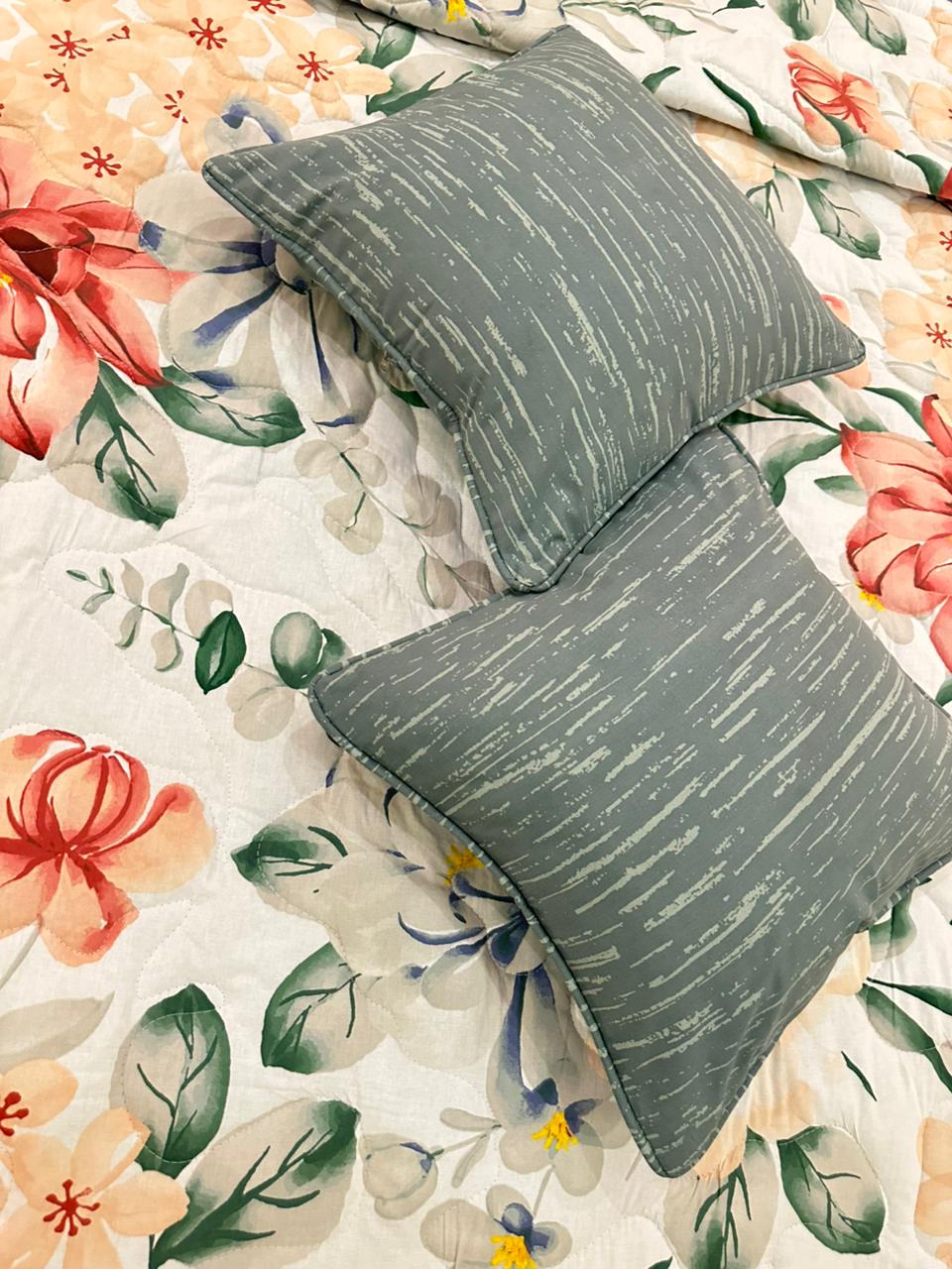IV544 Cotton Comforter Set - Light Filling
