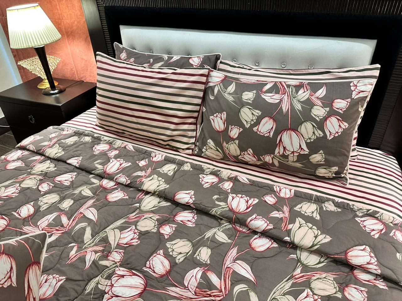 IV538 Cotton Comforter Set - Light Filling