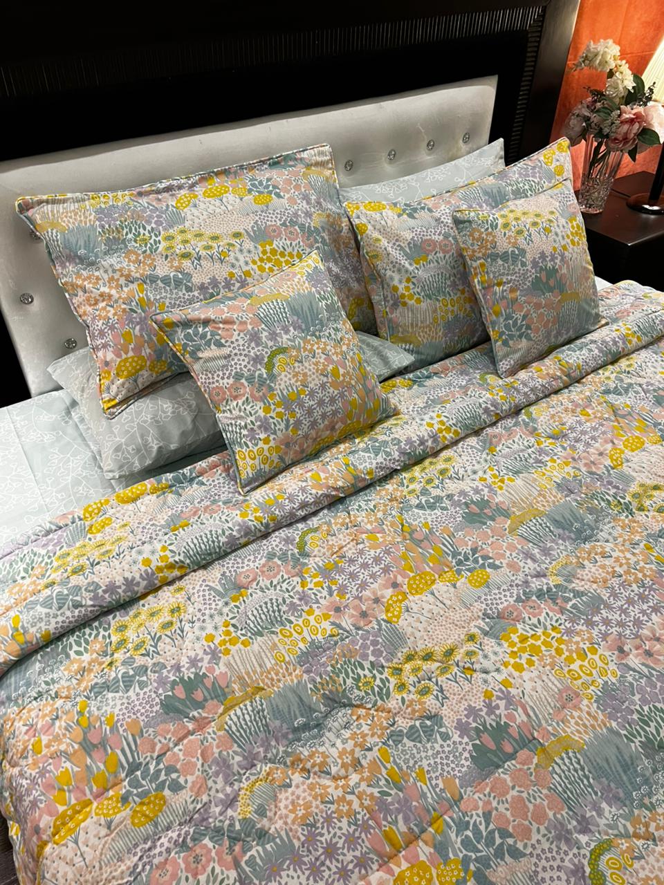 IV673 Cotton Comforter Set - Light Filling