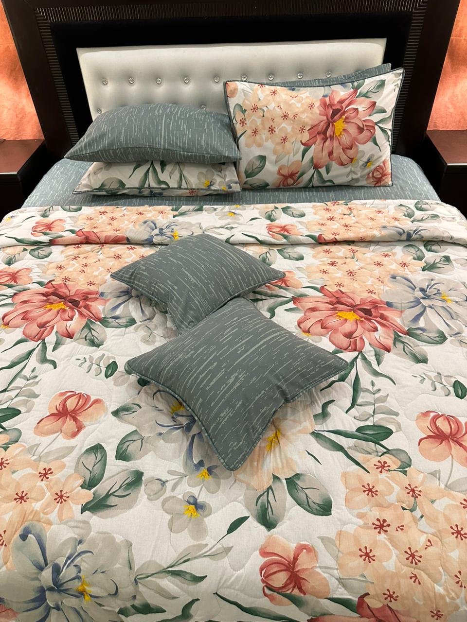 IV544 Cotton Comforter Set - Light Filling