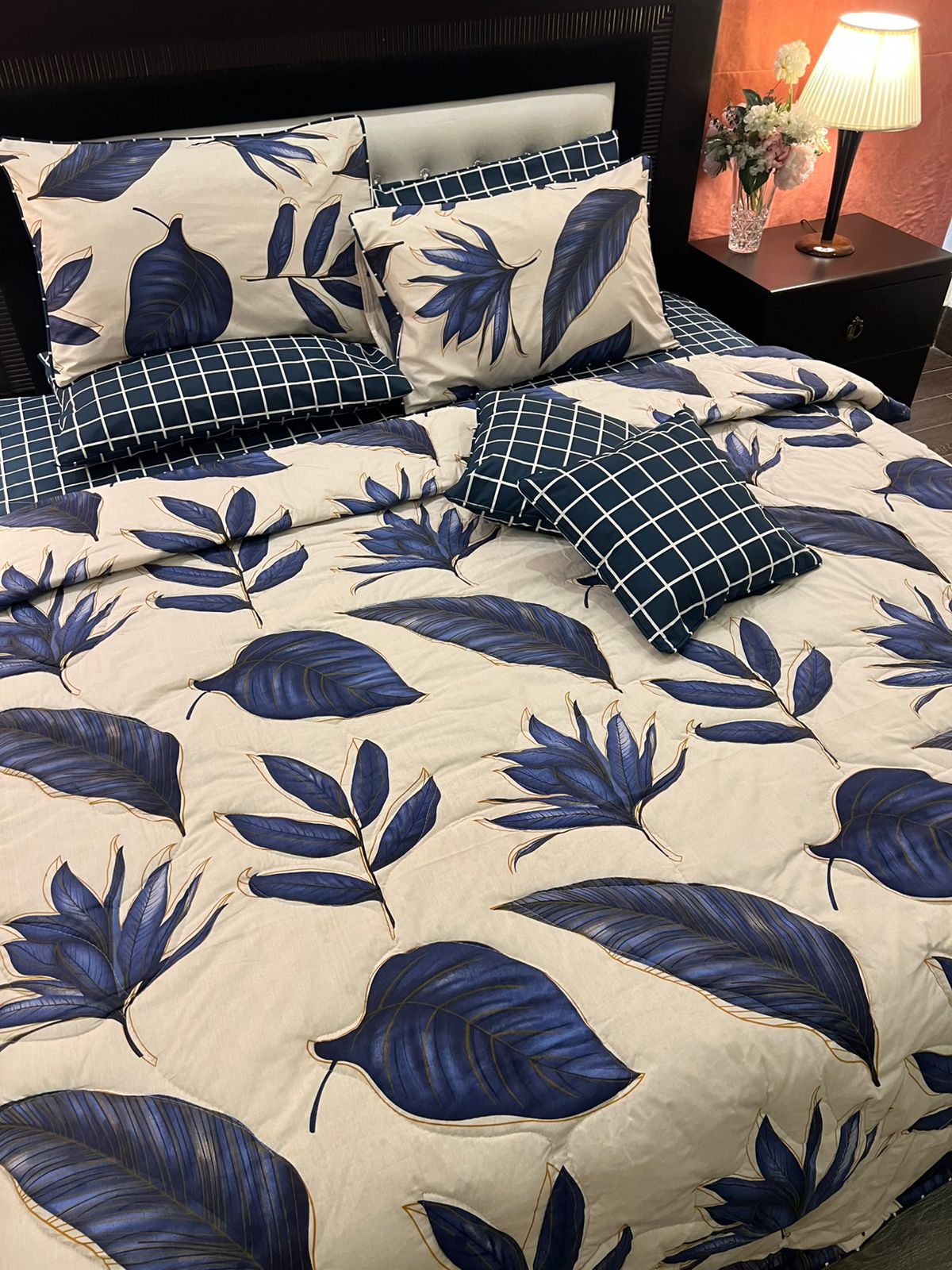 IV631 Cotton Comforter Set - Light Filling