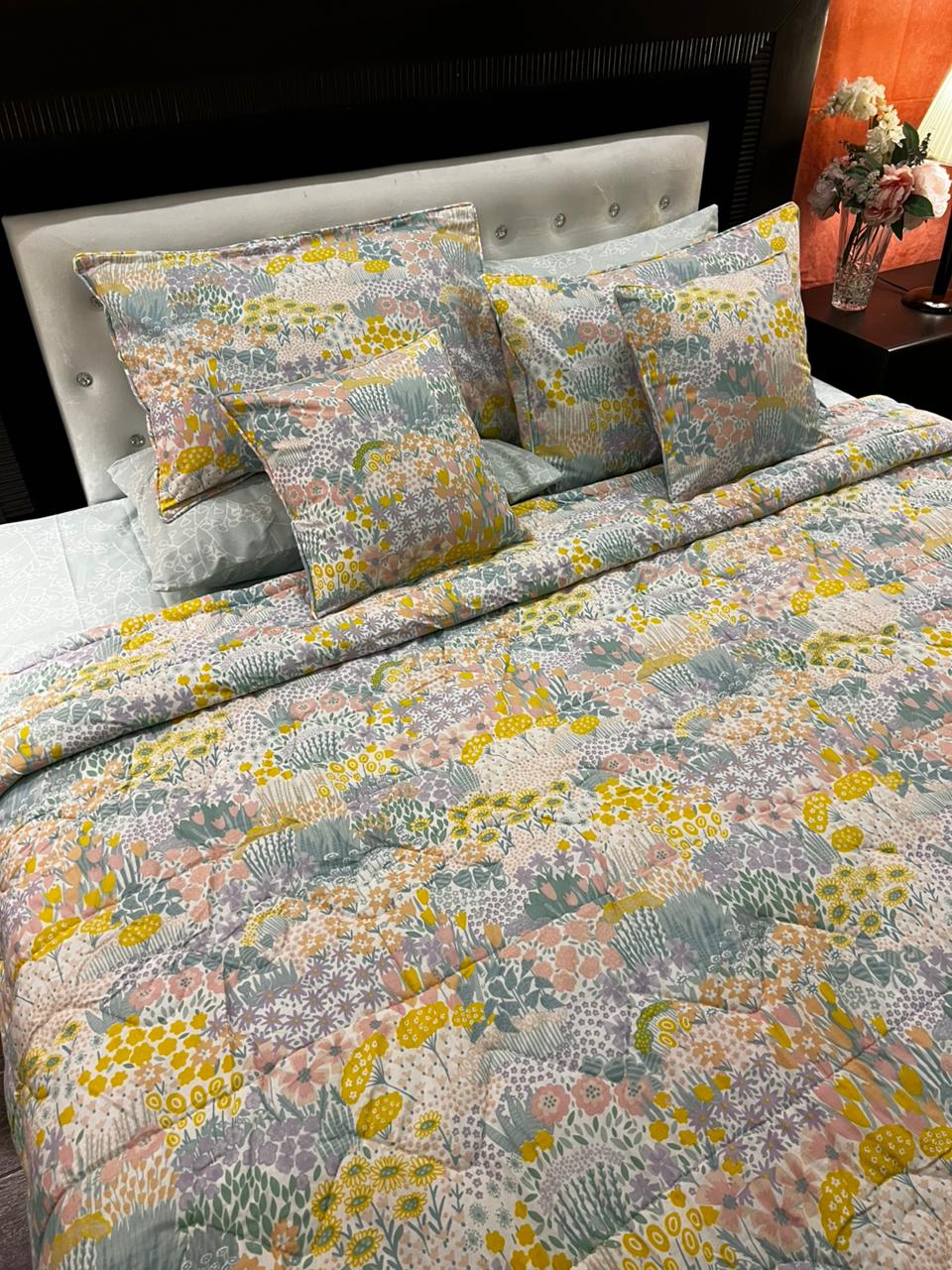 IV673 Cotton Comforter Set - Light Filling