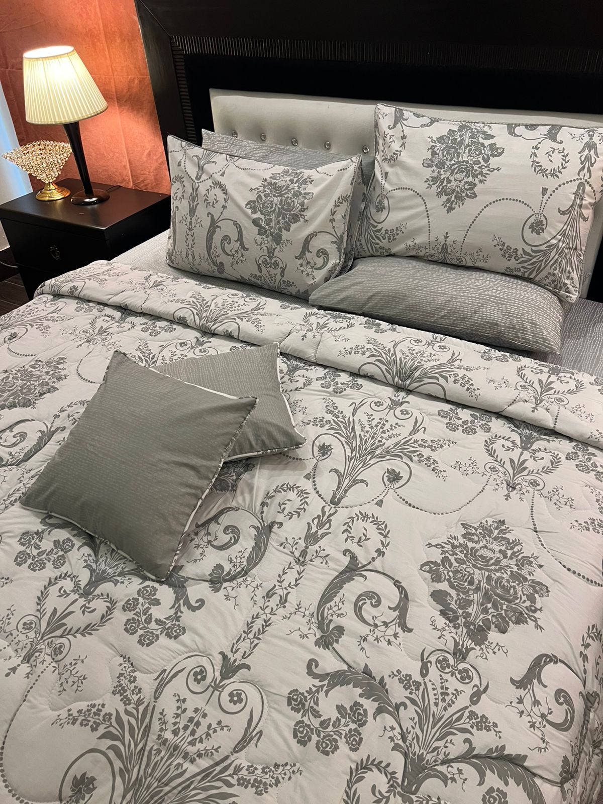 IV629 Percale Cotton Comforter Set - Light Filling