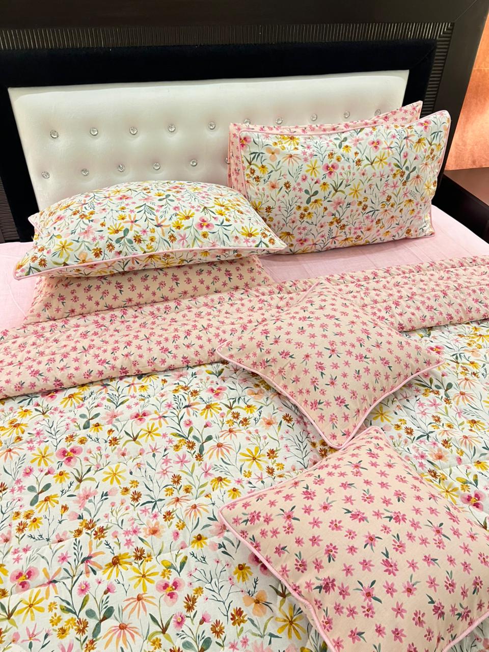 IV566 Cotton Comforter Set - Light Filling