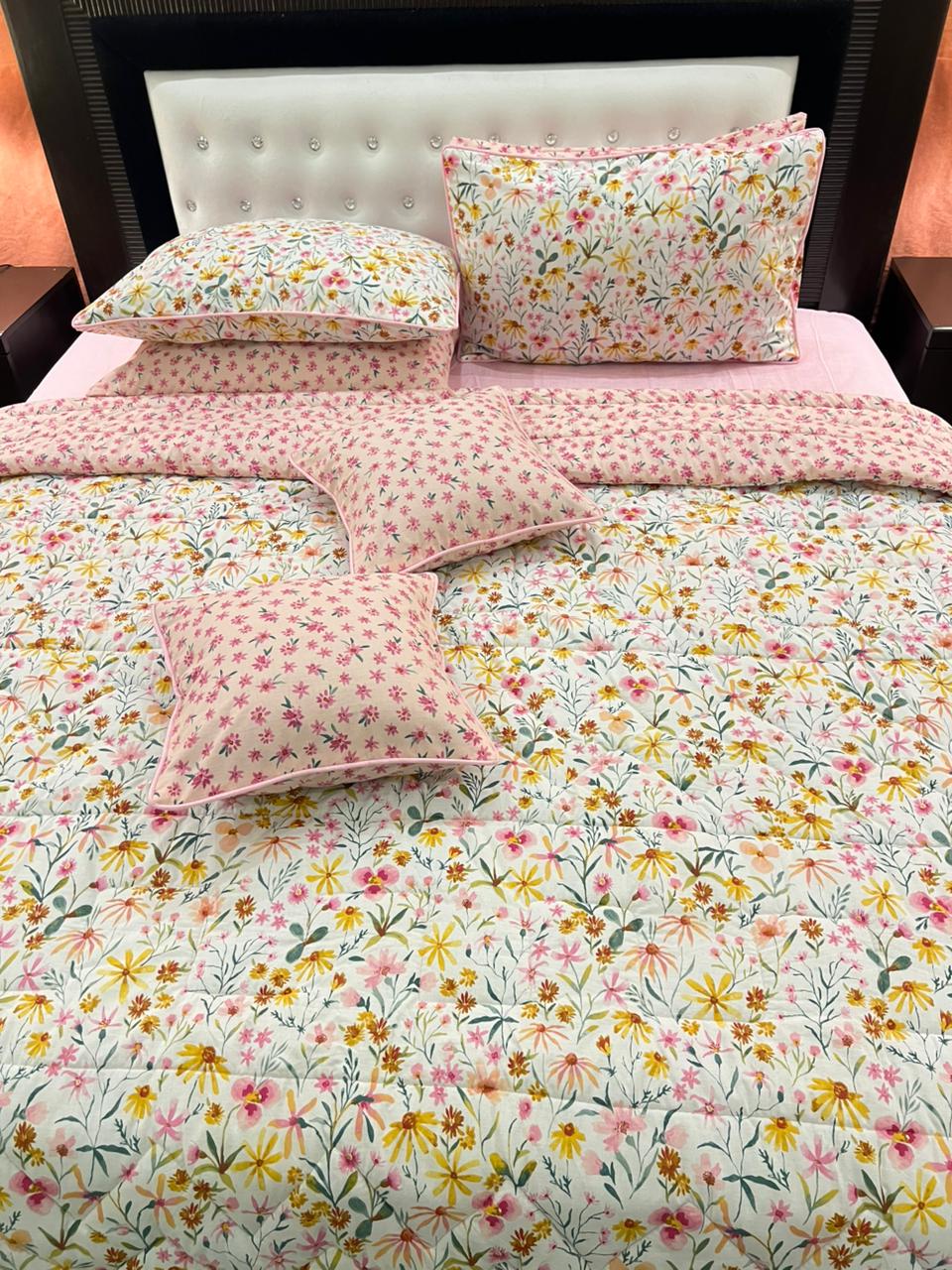 IV566 Cotton Comforter Set - Light Filling