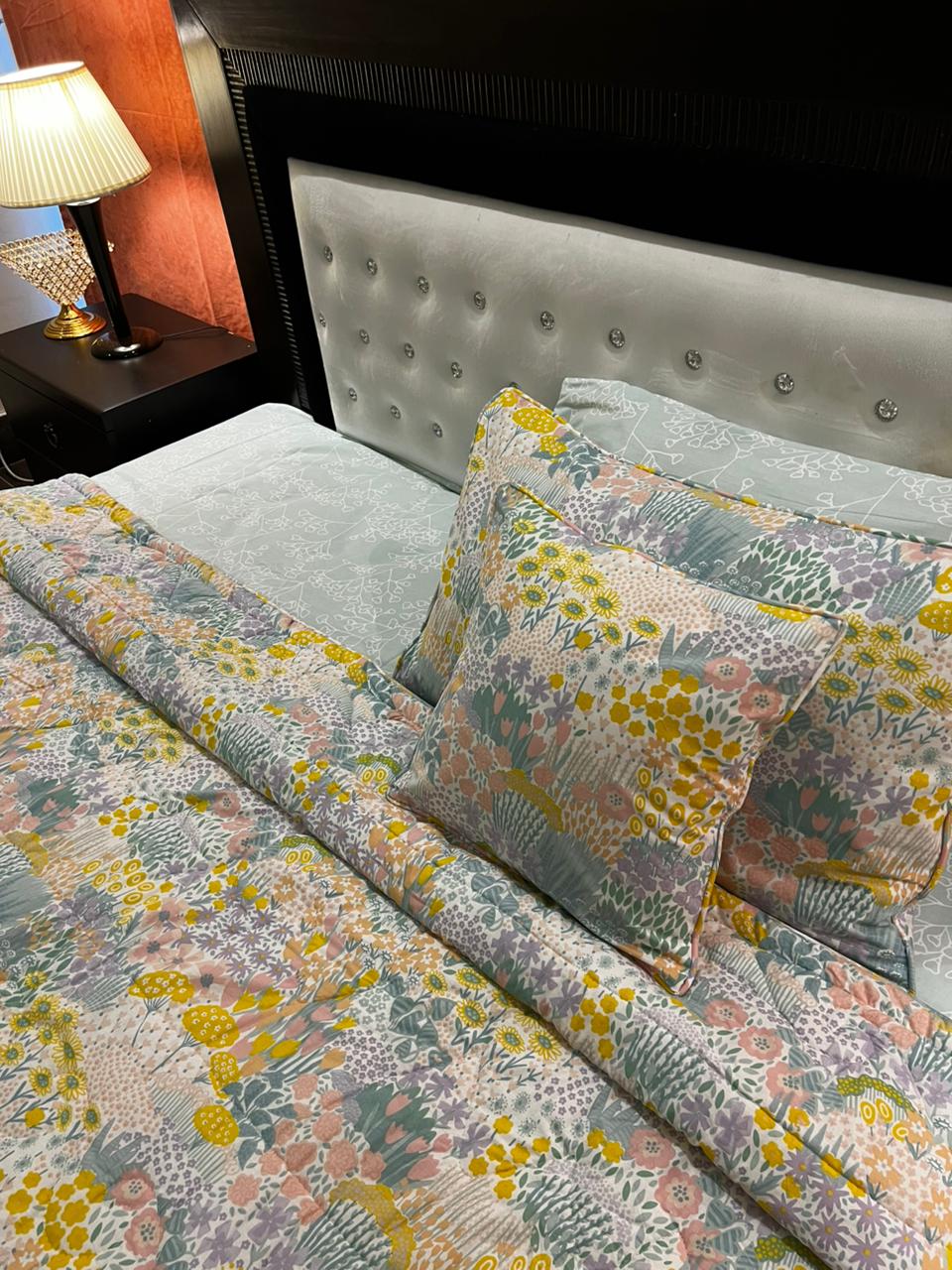 IV673 Cotton Comforter Set - Light Filling