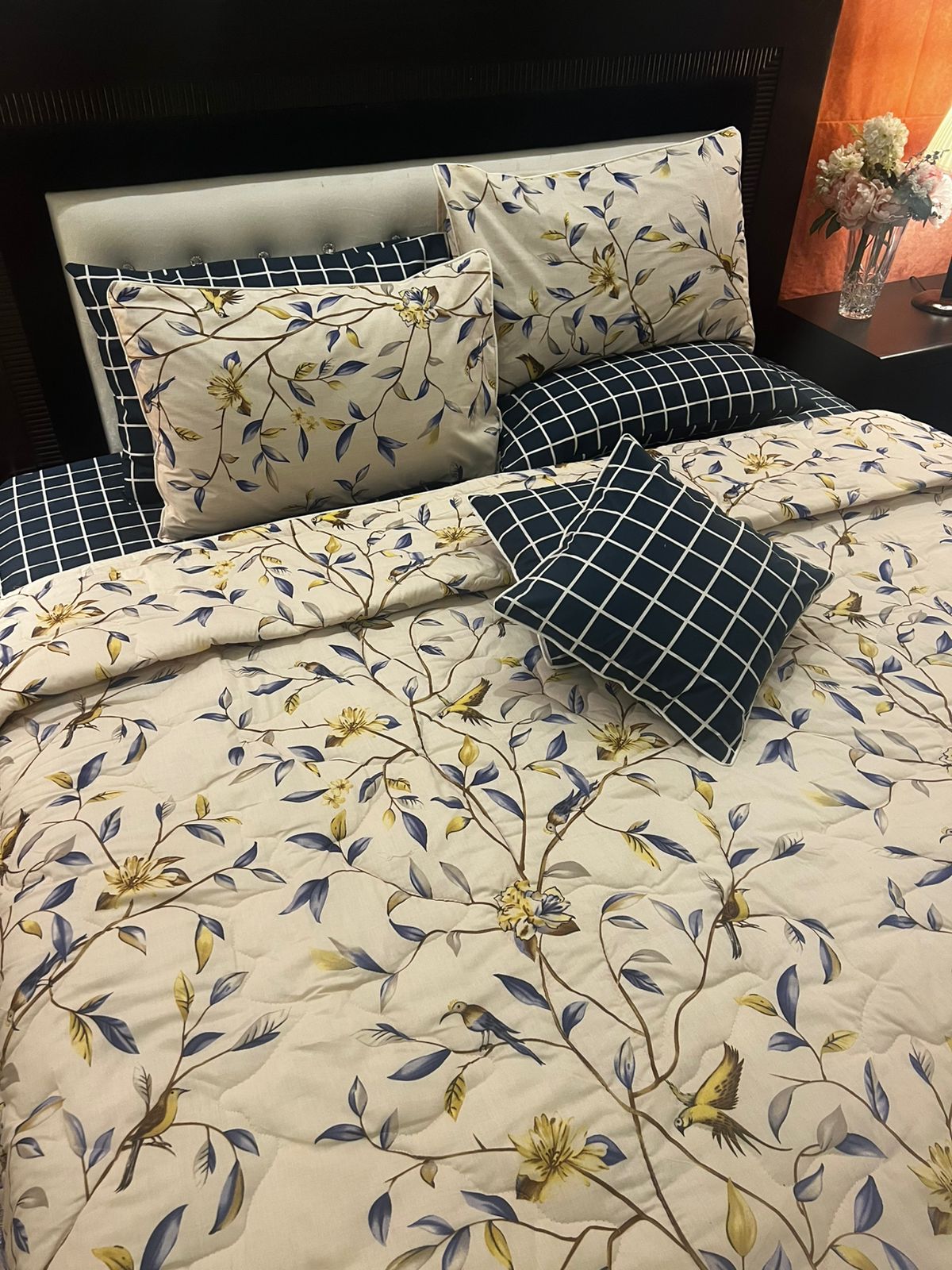IV639 Cotton Comforter Set - Light Filling