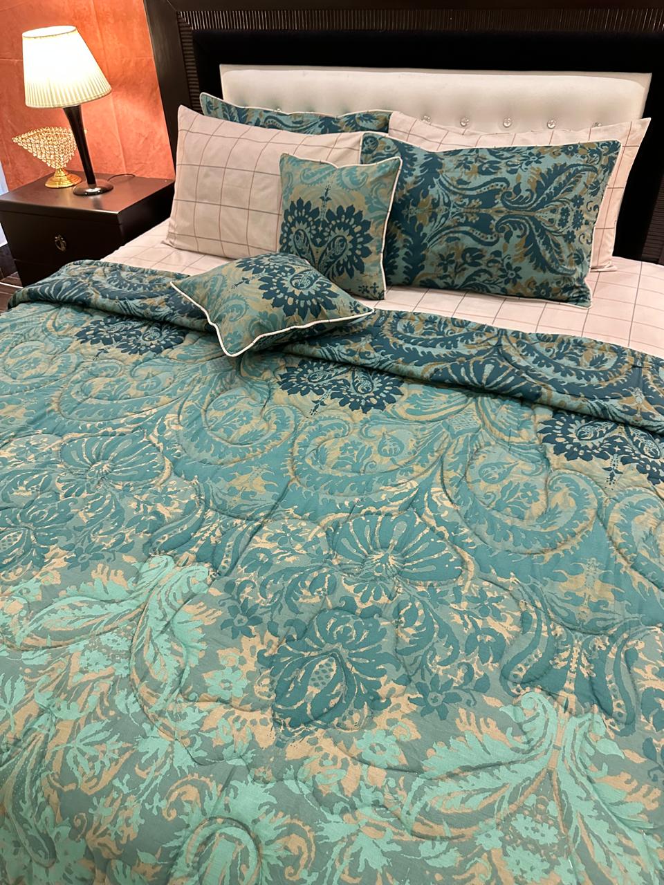 IV546 Cotton Comforter Set - Light Filling