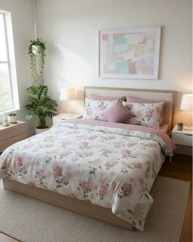 IV722 Cotton Comforter Set - Light Filling