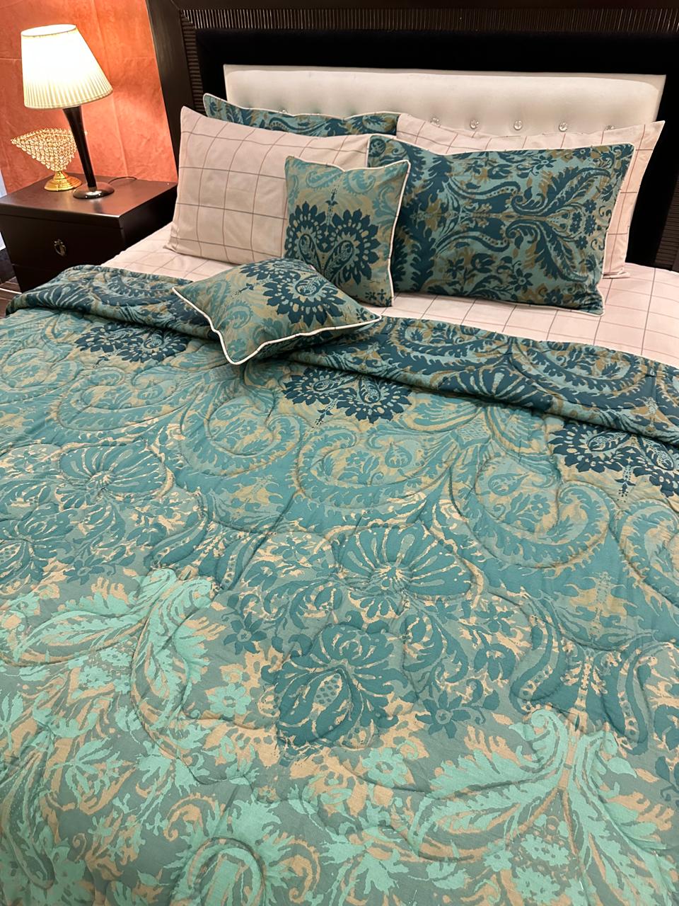 IV546 Cotton Comforter Set - Light Filling