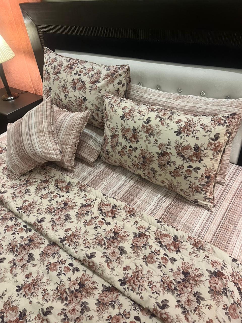 IV623 Cotton Comforter Set - Light Filling